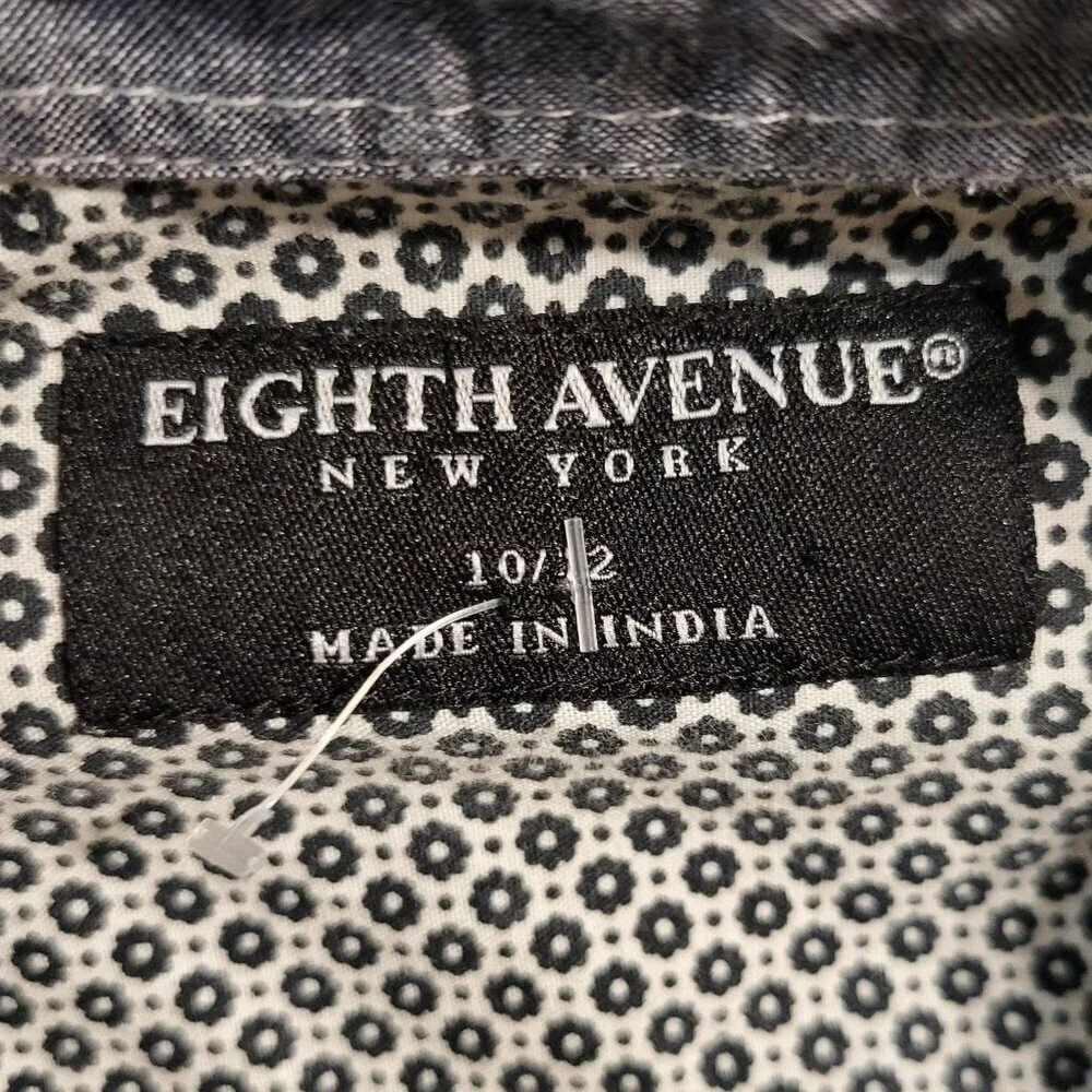 NWOT EIGHTH AVENUE NEW YORK BOYS BUTTON DOWN DRESS SHIRT SZ 10/12